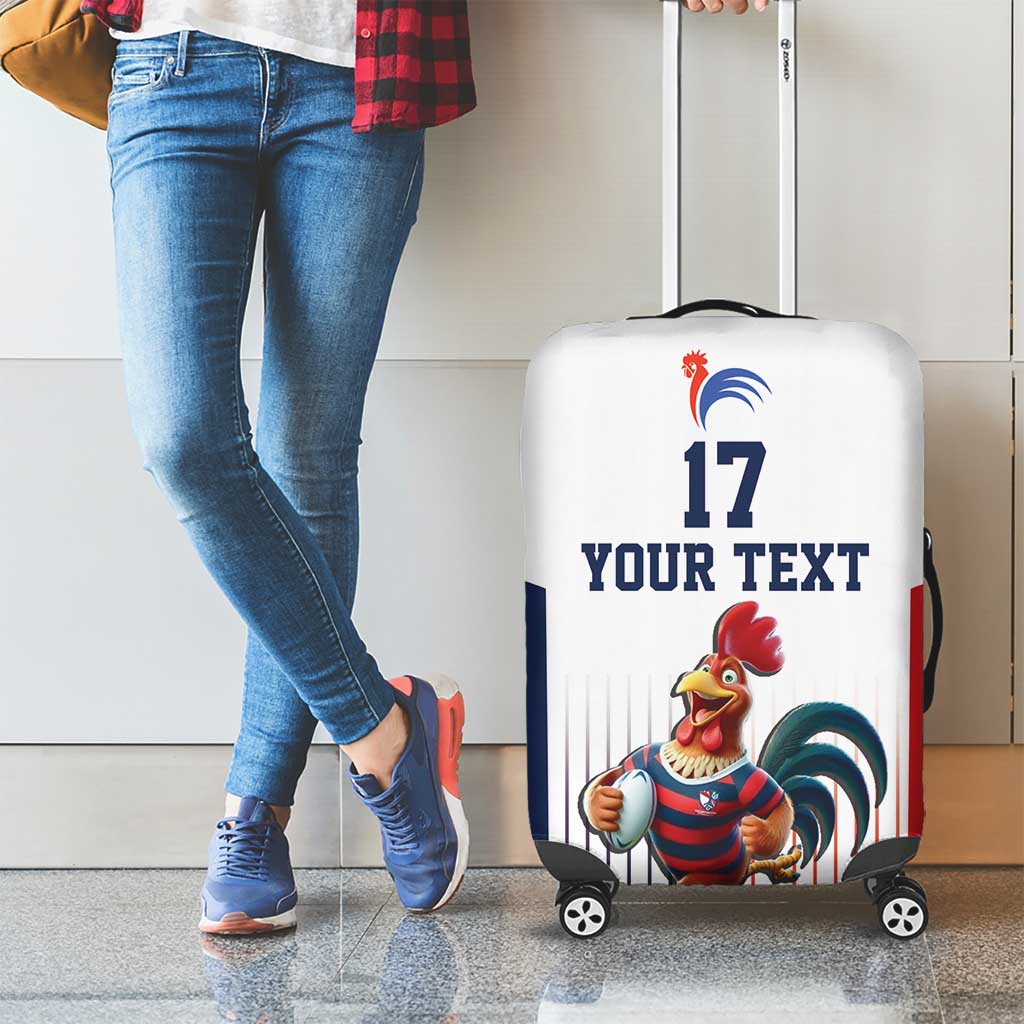 France Rugby Custom Luggage Cover Come on Les Bleus White Style LT17