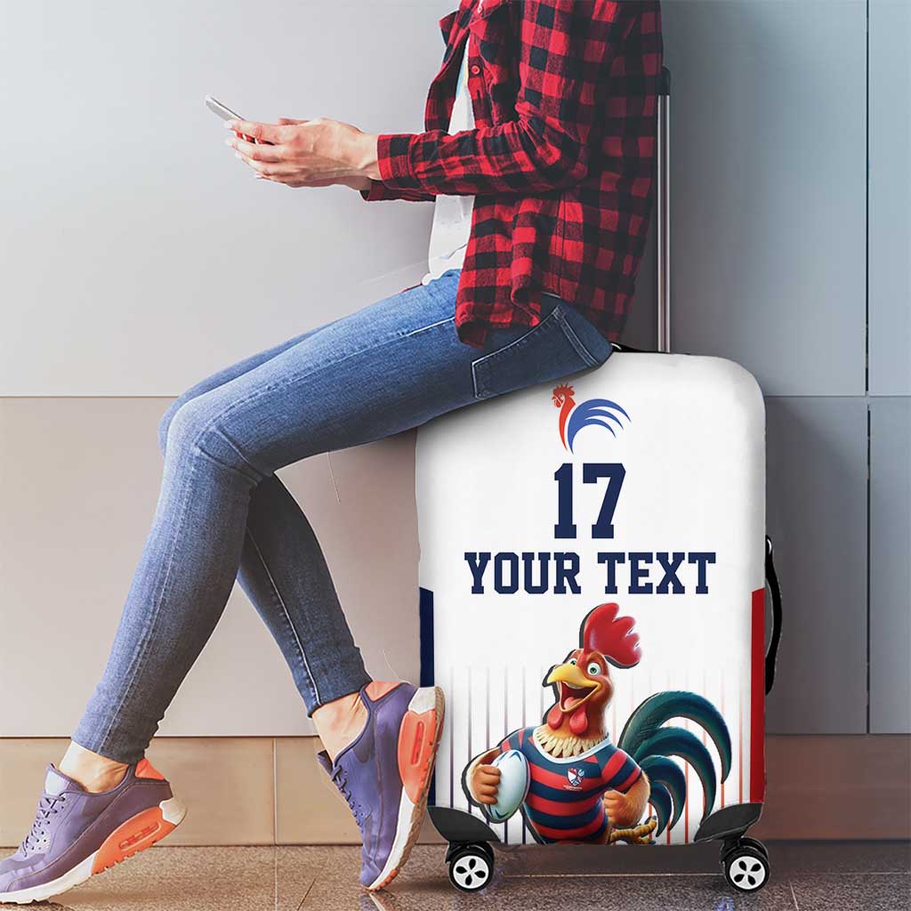 France Rugby Custom Luggage Cover Come on Les Bleus White Style LT17
