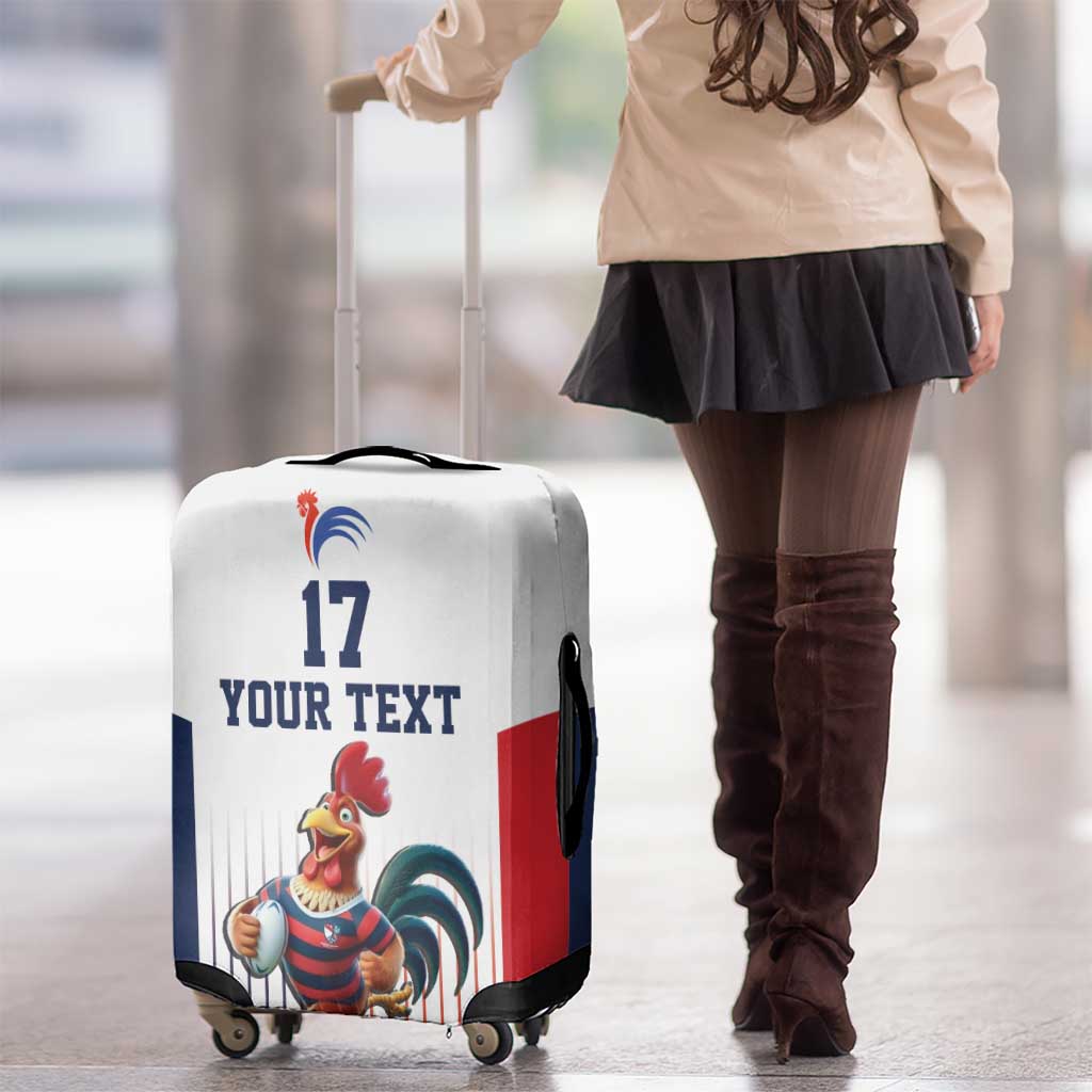 France Rugby Custom Luggage Cover Come on Les Bleus White Style LT17