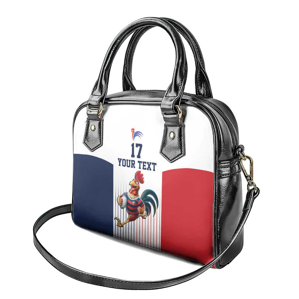 France Rugby Custom Shoulder Handbag Come on Les Bleus White Style LT17