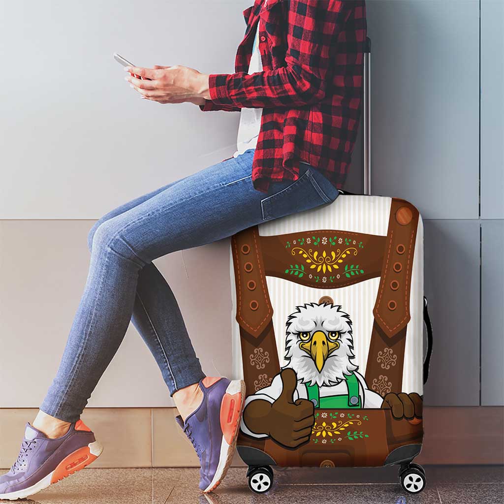 Lederhosen Costume Germany Luggage Cover Bald Eagles With Traditional German Pattern LT17