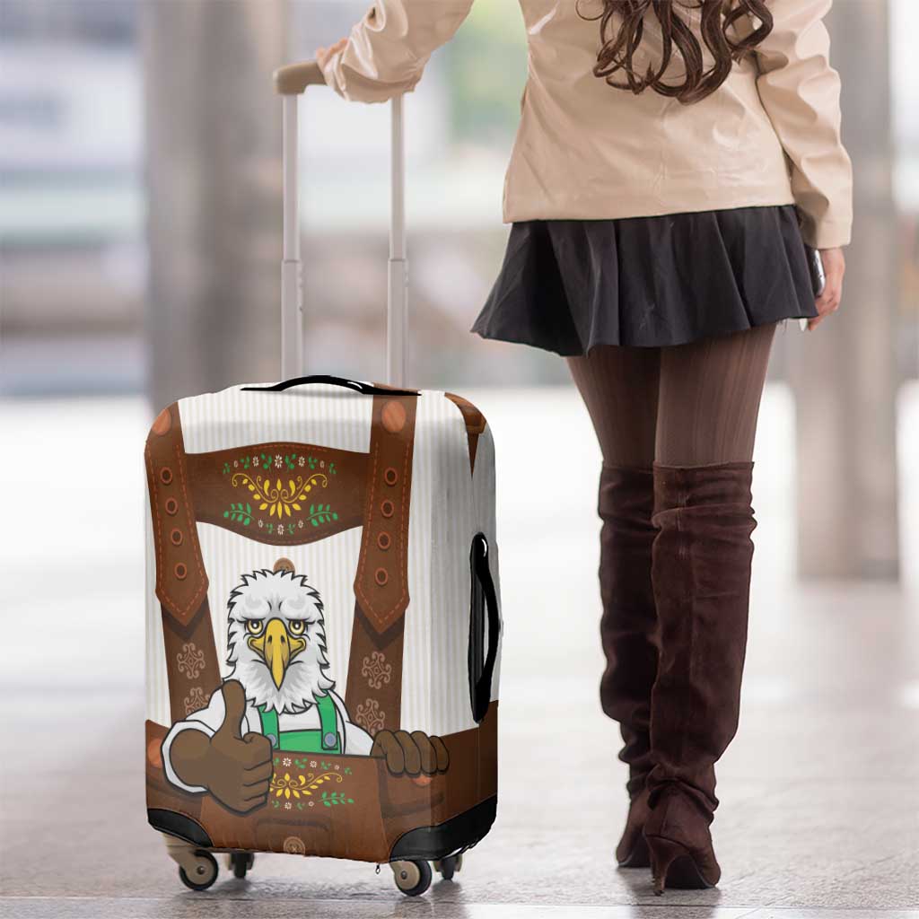 Lederhosen Costume Germany Luggage Cover Bald Eagles With Traditional German Pattern LT17