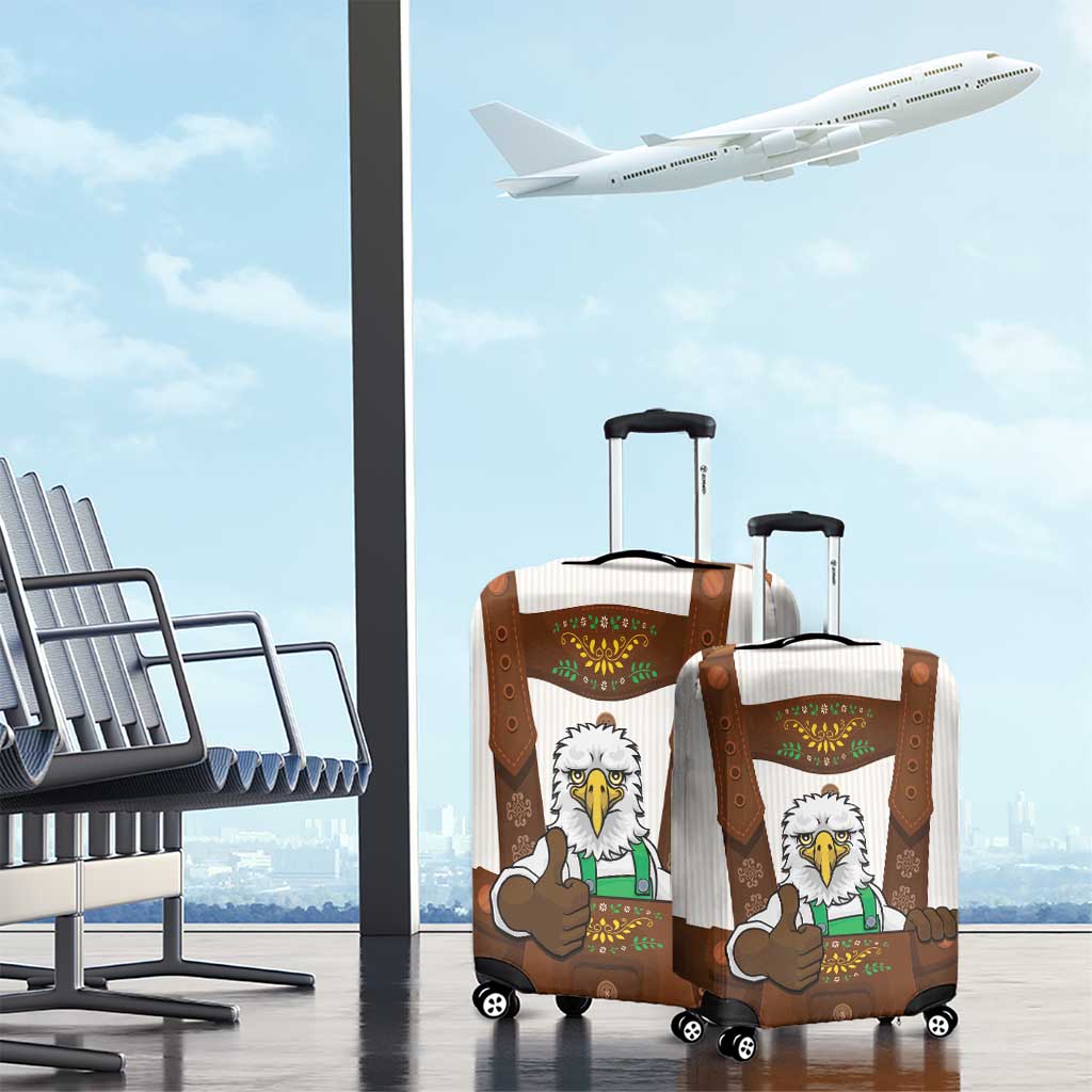 Lederhosen Costume Germany Luggage Cover Bald Eagles With Traditional German Pattern LT17