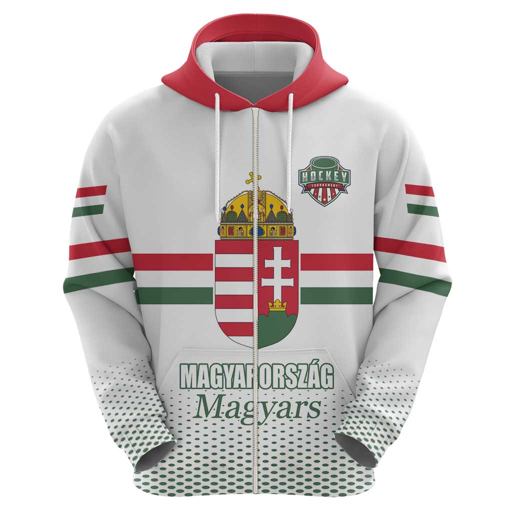 Custom Hungary Ice Hockey Hoodie White Style Come on Magyars LT17