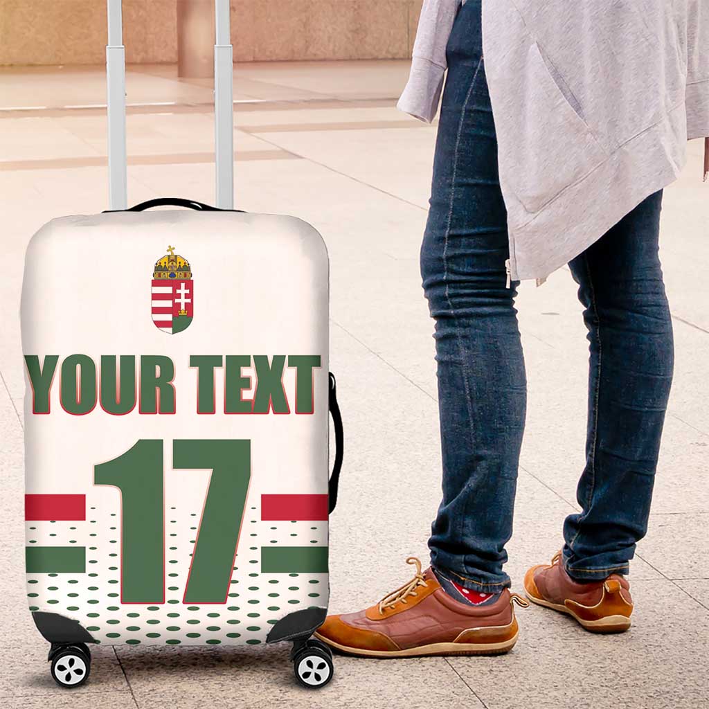 Custom Hungary Ice Hockey Luggage Cover White Style Come on Magyars LT17