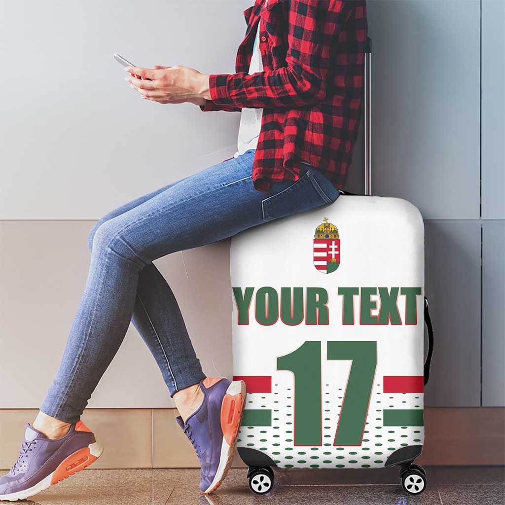 Custom Hungary Ice Hockey Luggage Cover White Style Come on Magyars LT17