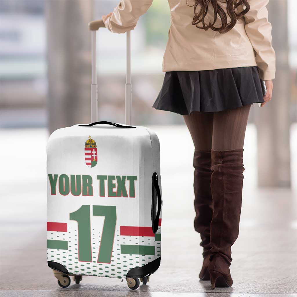 Custom Hungary Ice Hockey Luggage Cover White Style Come on Magyars LT17