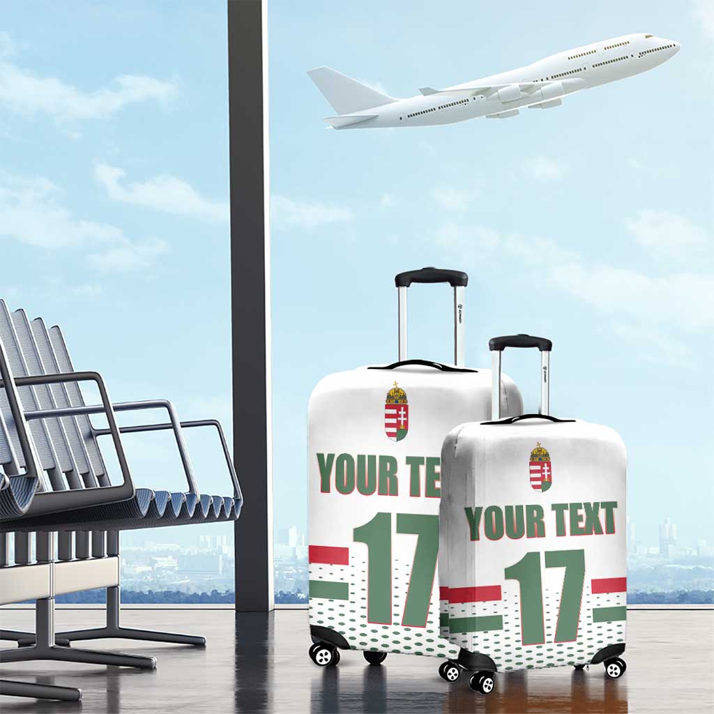 Custom Hungary Ice Hockey Luggage Cover White Style Come on Magyars LT17