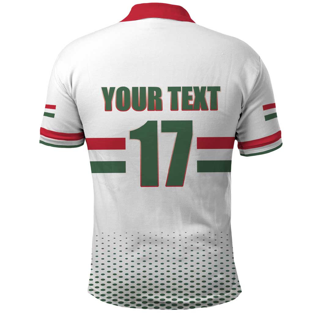 Custom Hungary Ice Hockey Polo Shirt White Style Come on Magyars LT17