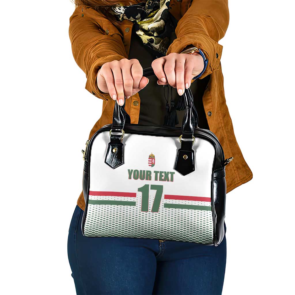 Custom Hungary Ice Hockey Shoulder Handbag White Style Come on Magyars LT17