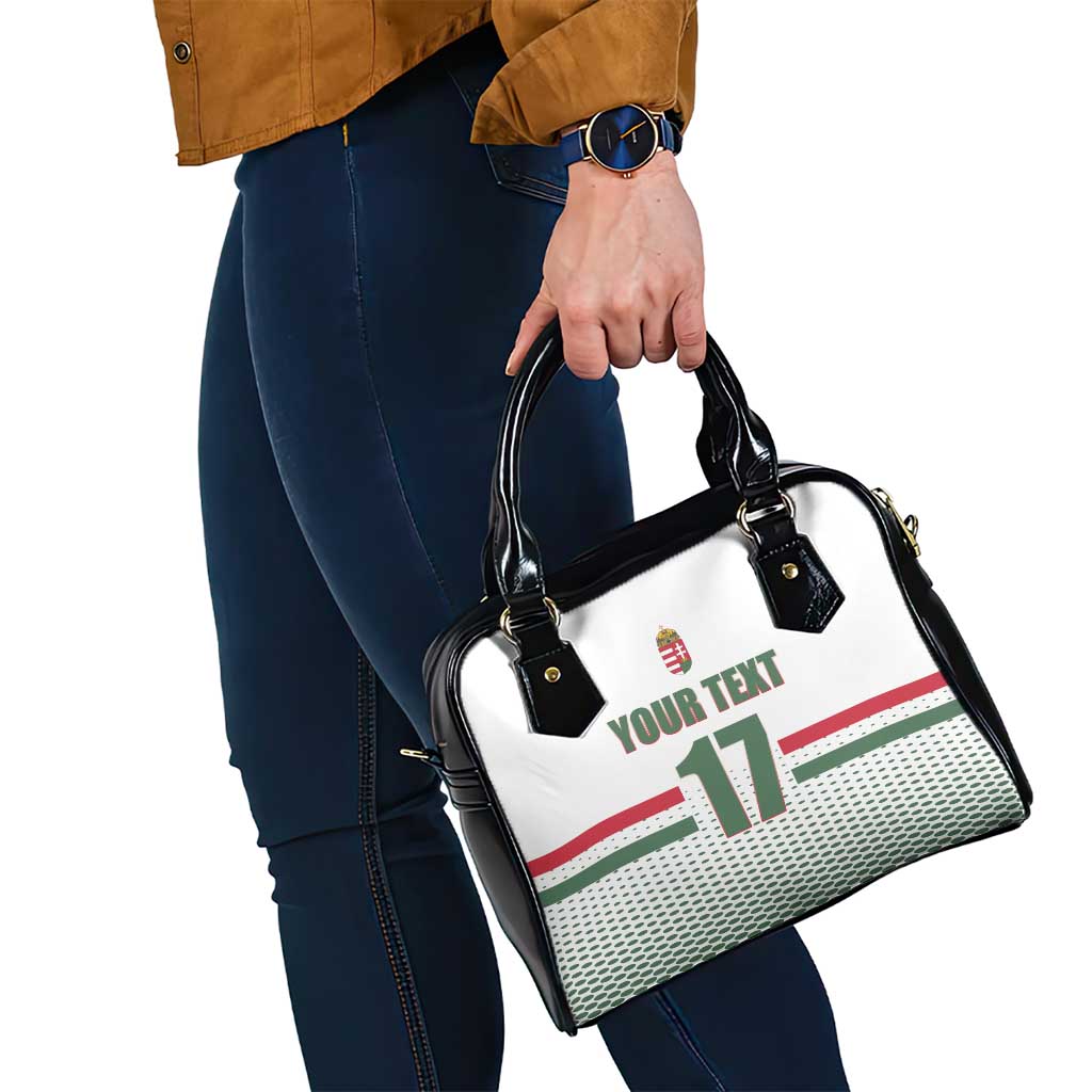 Custom Hungary Ice Hockey Shoulder Handbag White Style Come on Magyars LT17