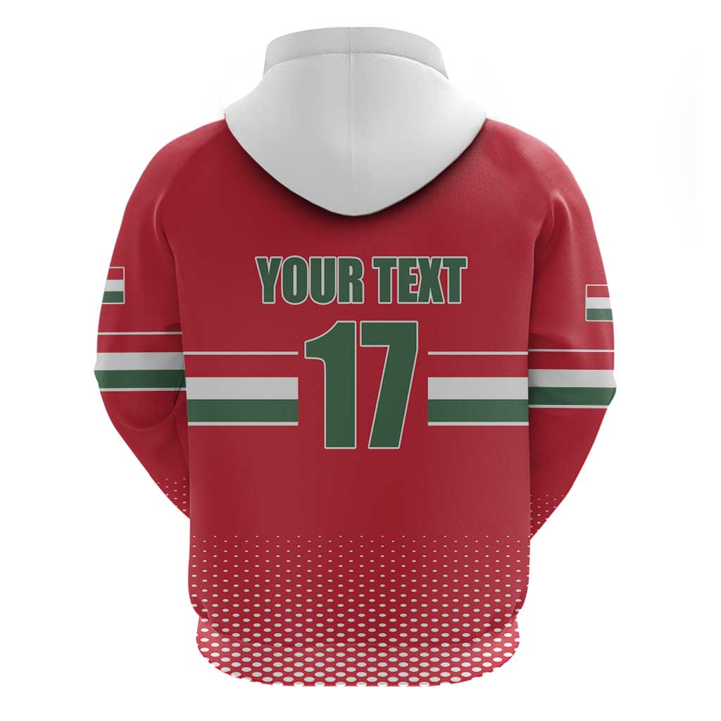 Custom Hungary Ice Hockey Hoodie Red Style Come on Magyars LT17