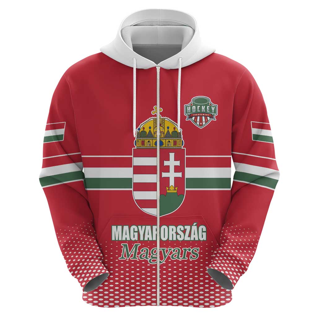 Custom Hungary Ice Hockey Hoodie Red Style Come on Magyars LT17