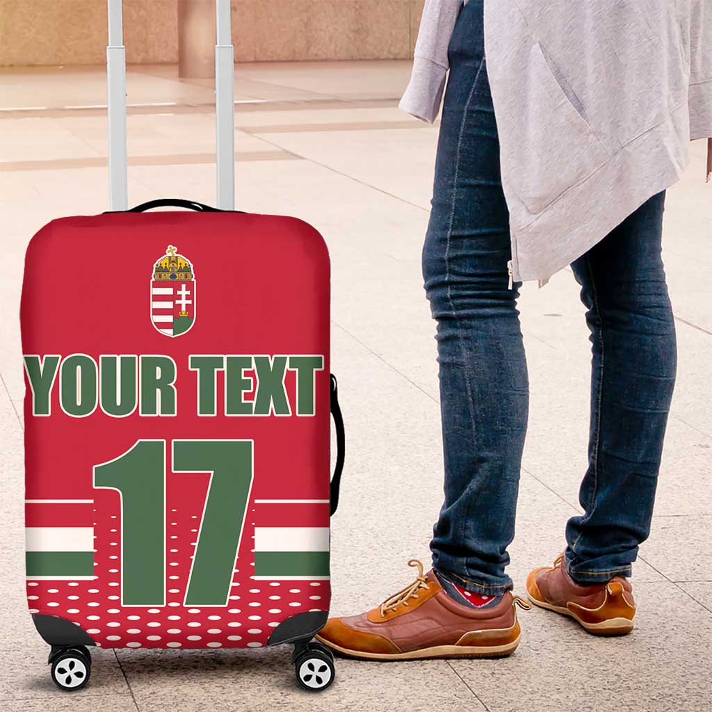 Custom Hungary Ice Hockey Luggage Cover Red Style Come on Magyars LT17