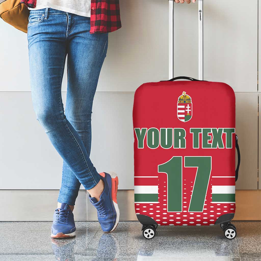 Custom Hungary Ice Hockey Luggage Cover Red Style Come on Magyars LT17