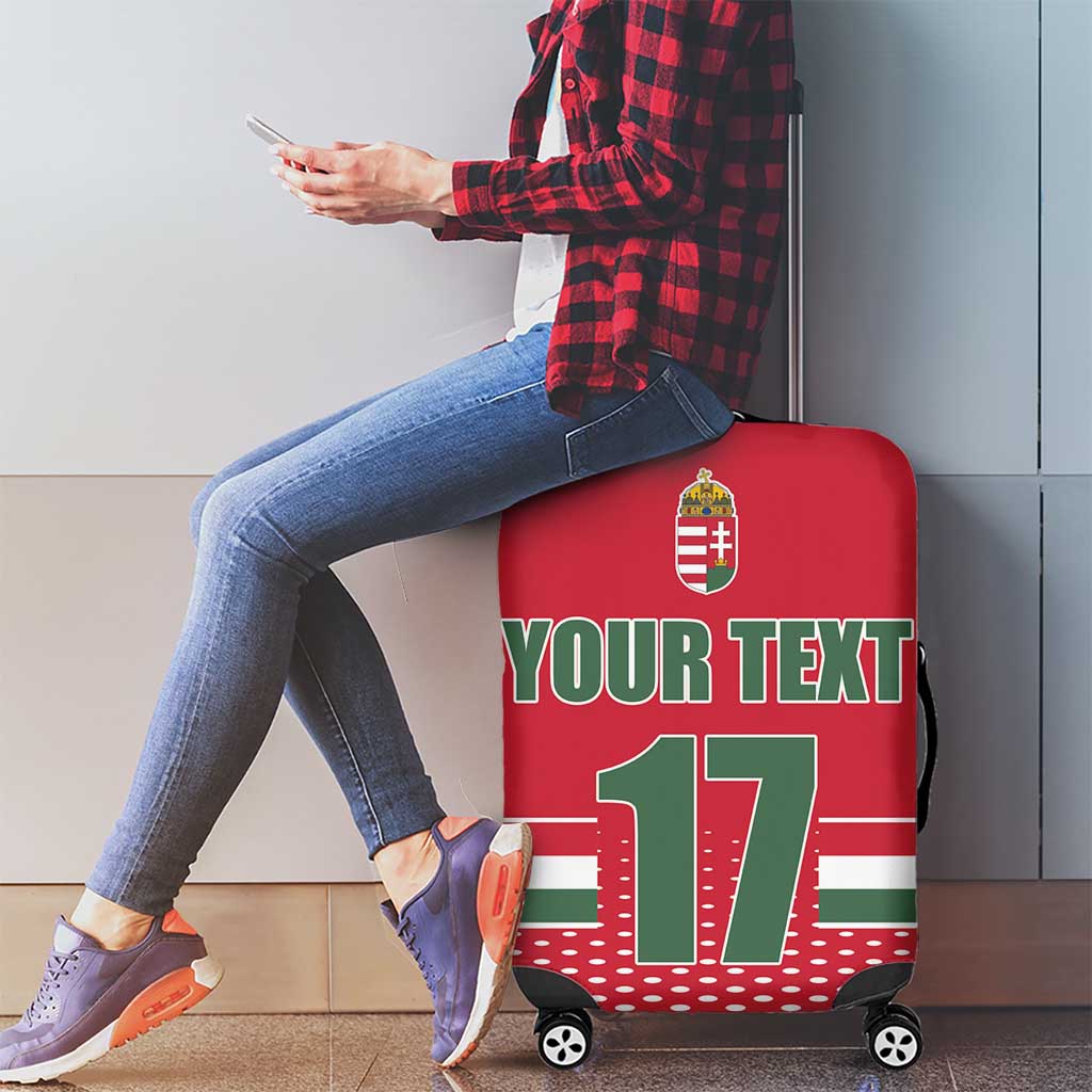 Custom Hungary Ice Hockey Luggage Cover Red Style Come on Magyars LT17