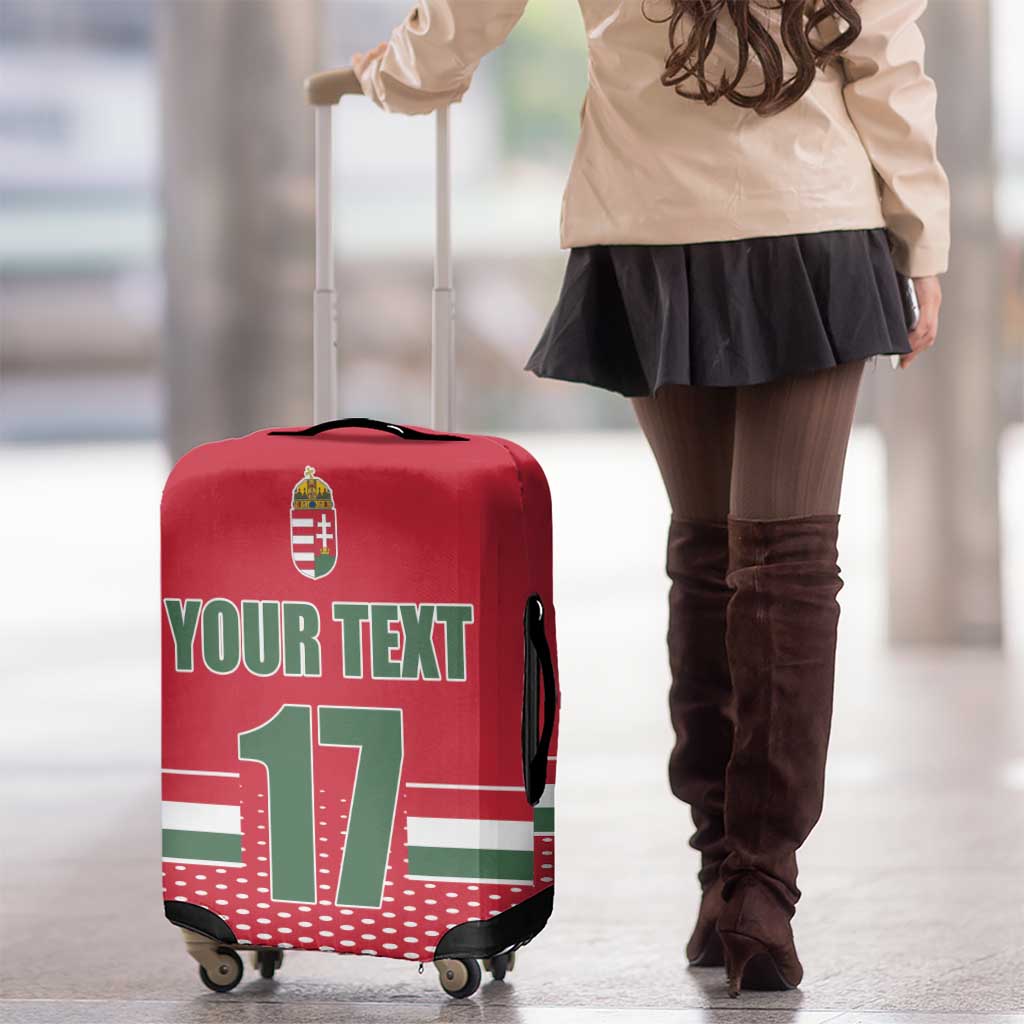 Custom Hungary Ice Hockey Luggage Cover Red Style Come on Magyars LT17
