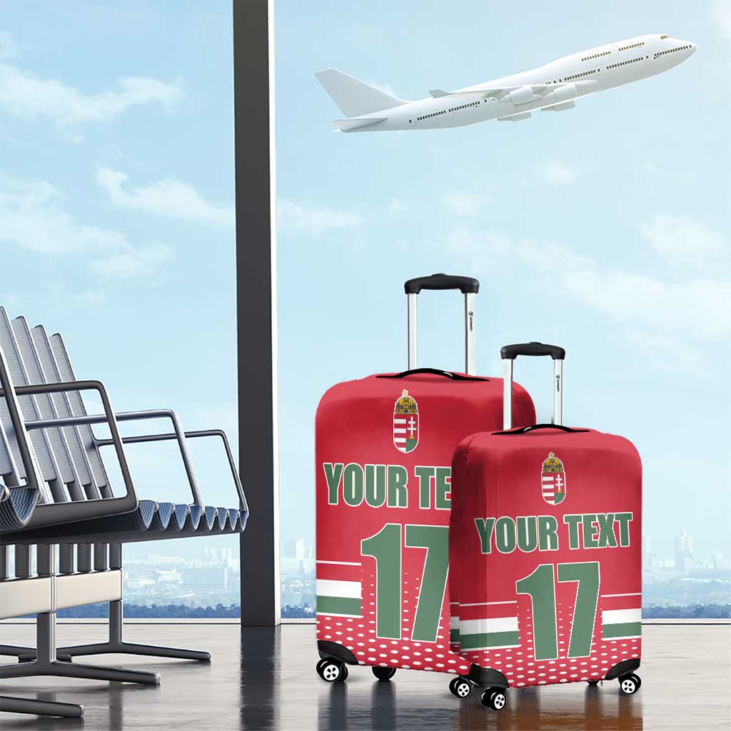 Custom Hungary Ice Hockey Luggage Cover Red Style Come on Magyars LT17