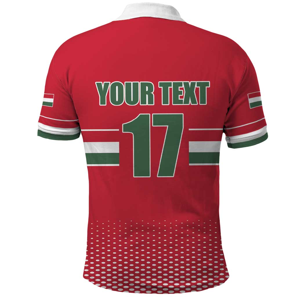 Custom Hungary Ice Hockey Polo Shirt Red Style Come on Magyars LT17