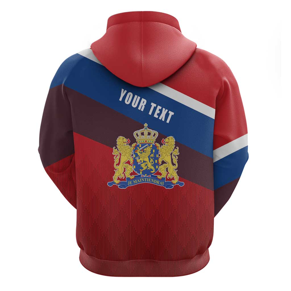 Personalized Netherlands Lion Hoodie Nederland Flag and Coat of Arms LT17