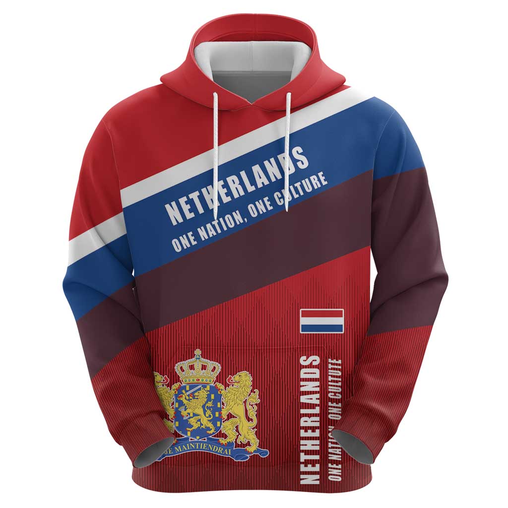 Personalized Netherlands Lion Hoodie Nederland Flag and Coat of Arms LT17