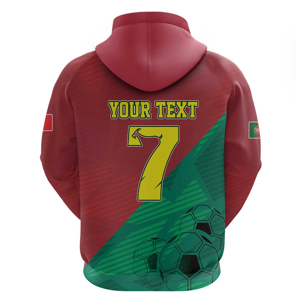 Personalized Portugal 7 Goat Hoodie Greatest Of All Time Red Green Vintage LT17