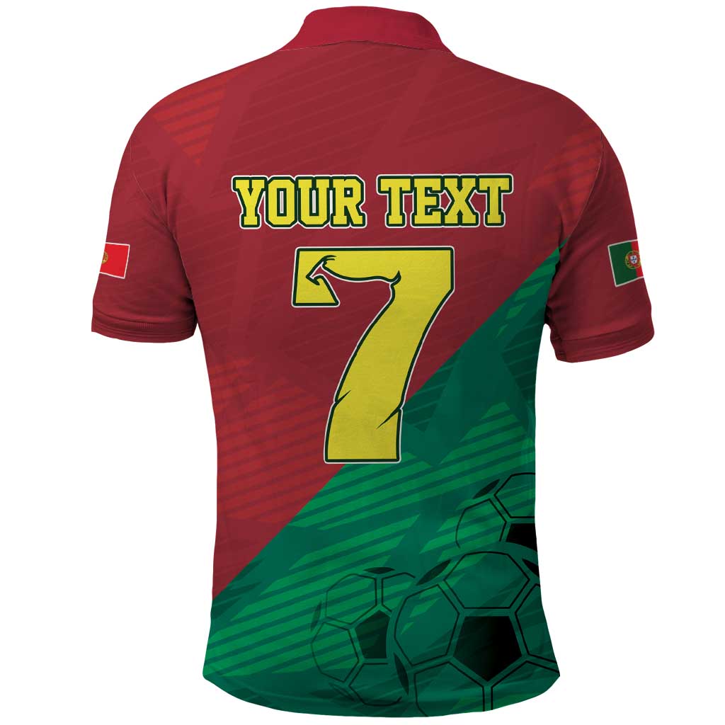 Personalized Portugal 7 Goat Polo Shirt Greatest Of All Time Red Green Vintage LT17