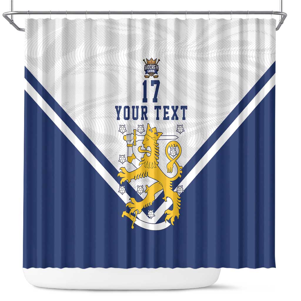 Custom Finland Ice Hockey We are Champions Shower Curtain Sporty Style Come on Leijonat LT17