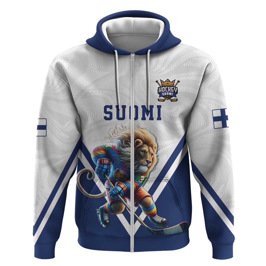 Custom Finland Ice Hockey Lion Mascot Hoodie Sporty Style Come on Leijonat LT17