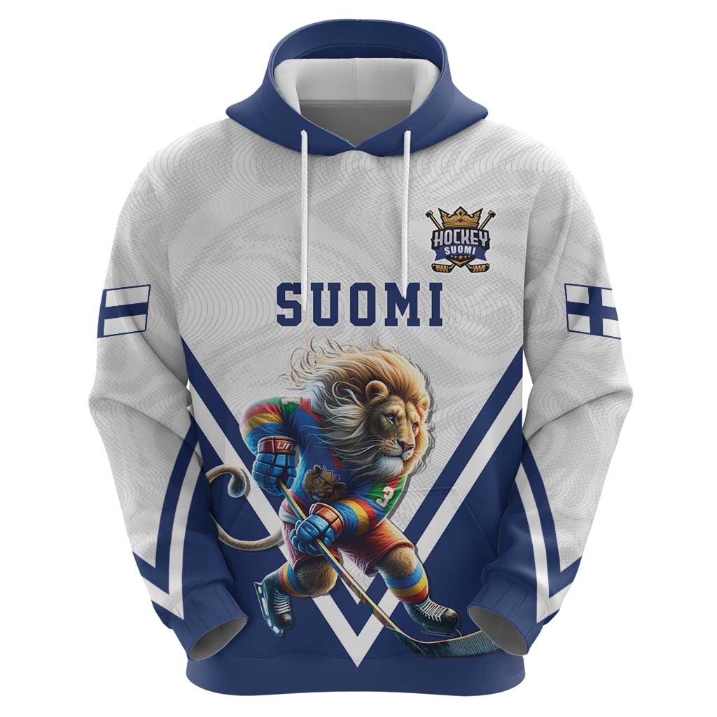 Custom Finland Ice Hockey Lion Mascot Hoodie Sporty Style Come on Leijonat LT17