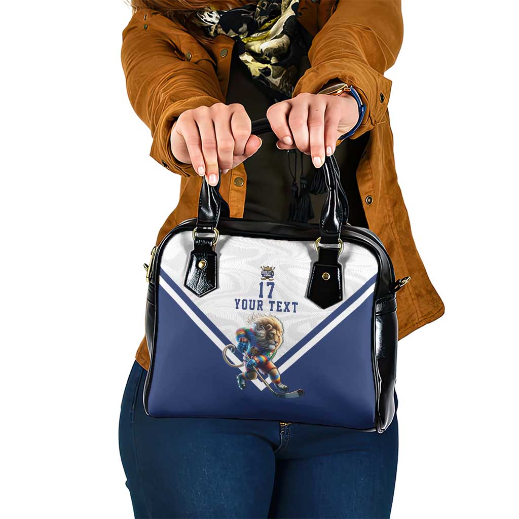 Custom Finland Ice Hockey Lion Mascot Shoulder Handbag Sporty Style Come on Leijonat LT17