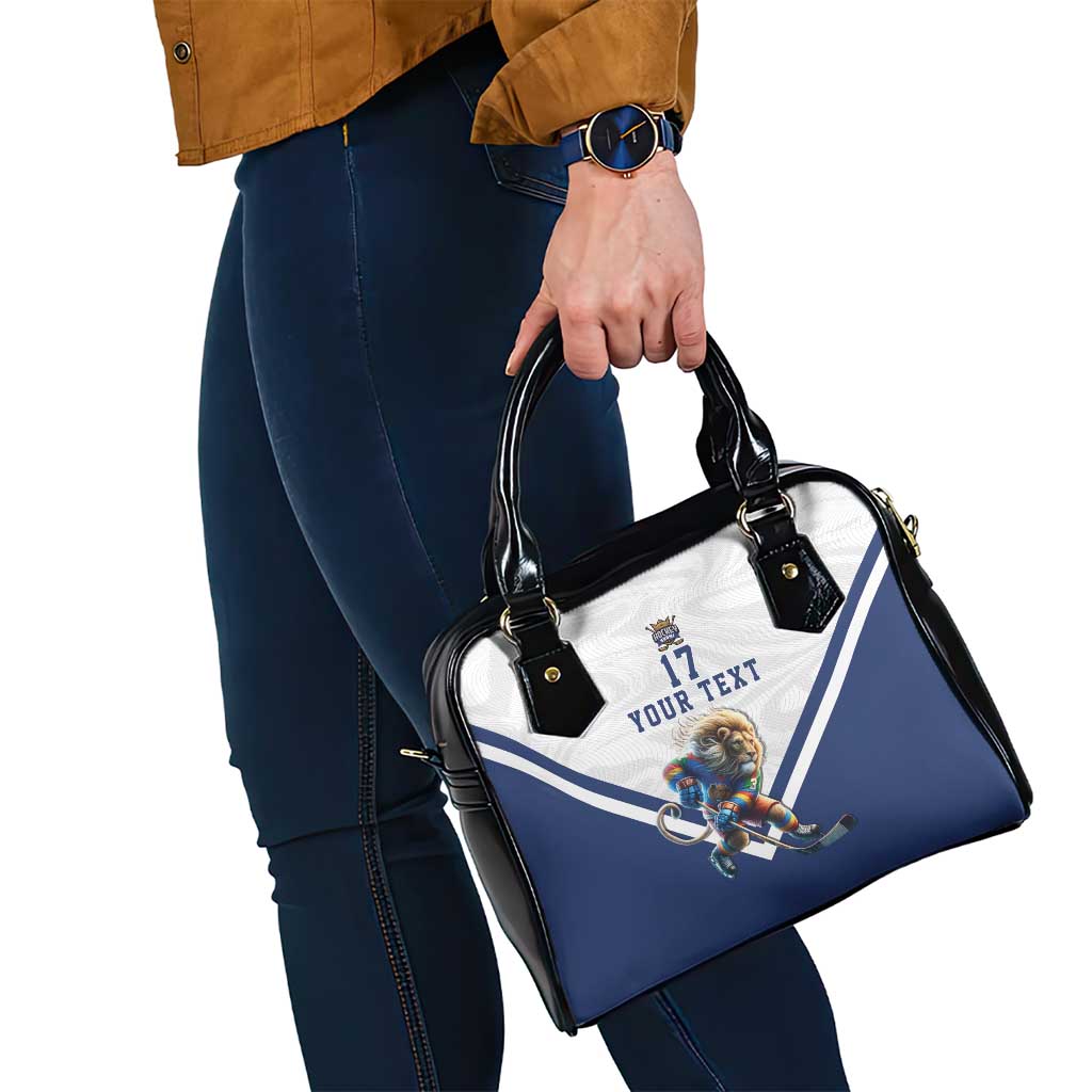 Custom Finland Ice Hockey Lion Mascot Shoulder Handbag Sporty Style Come on Leijonat LT17