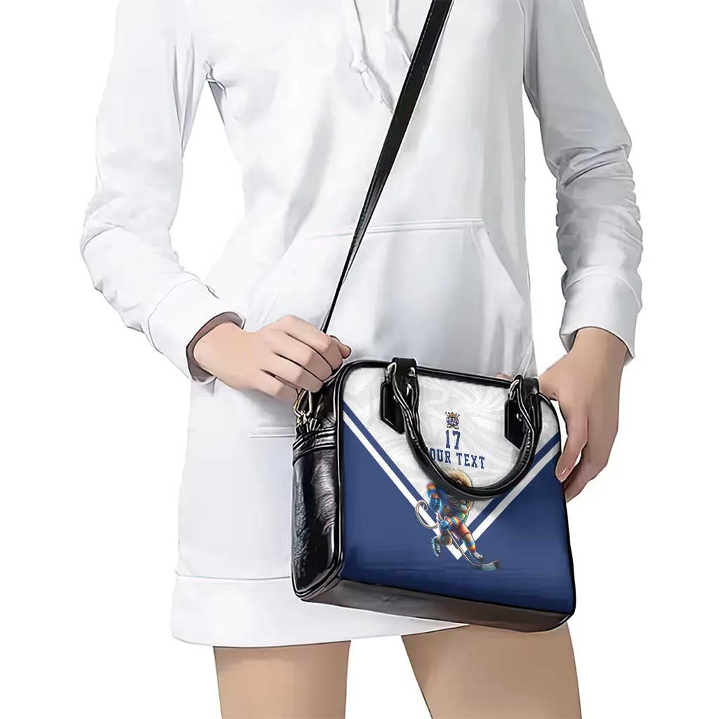 Custom Finland Ice Hockey Lion Mascot Shoulder Handbag Sporty Style Come on Leijonat LT17