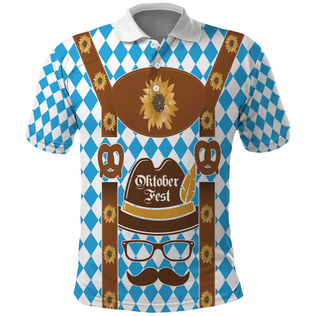 Germany Oktoberfest Polo Shirt Lederhosen Costume LT17