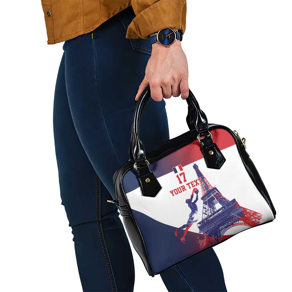Custom France Basketball Shoulder Handbag Eiffel Tower Sporty Style LT17