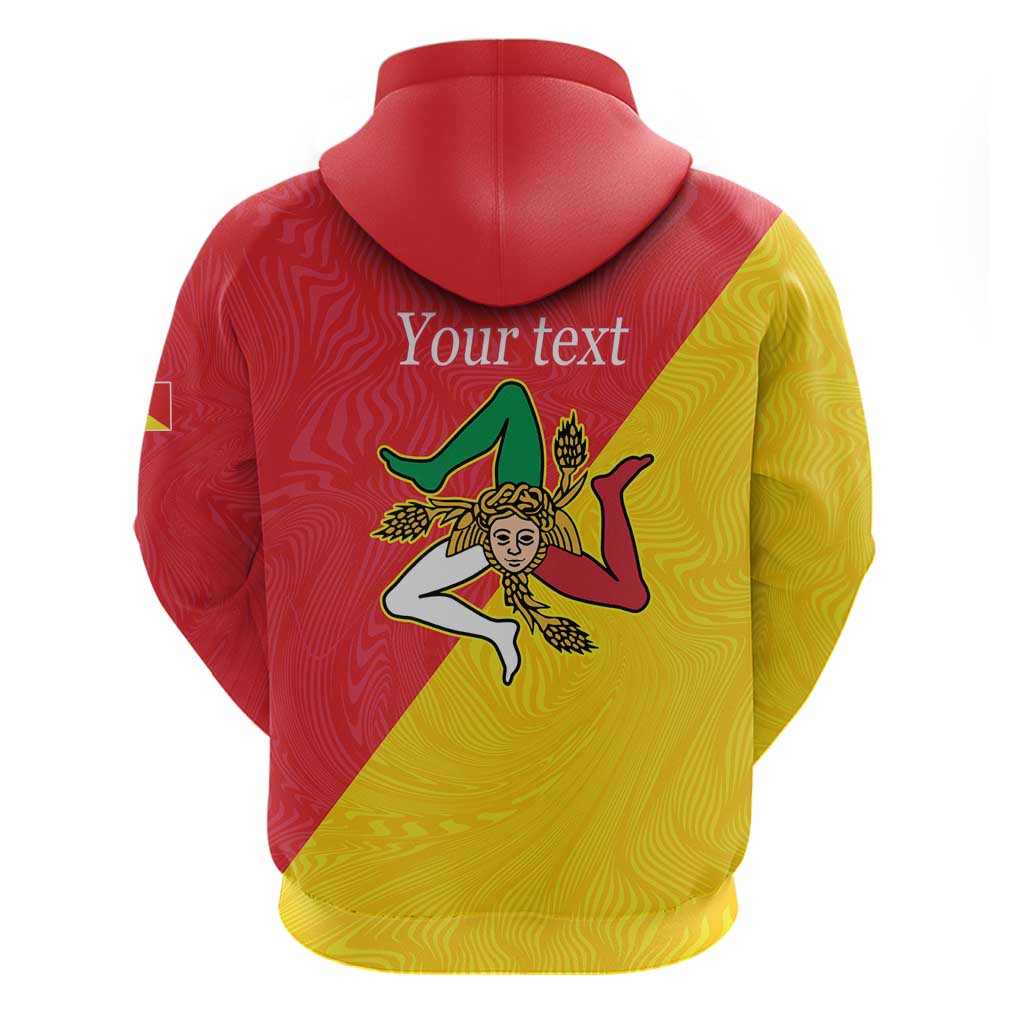 Personalized Italy Sicily Hoodie Sicilia Gorgoneion with Triskeles LT17