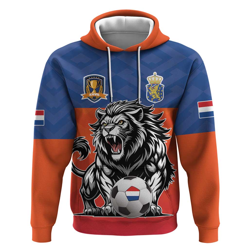 Netherlands Football Hoodie Oranje Lion Go Champion LT17