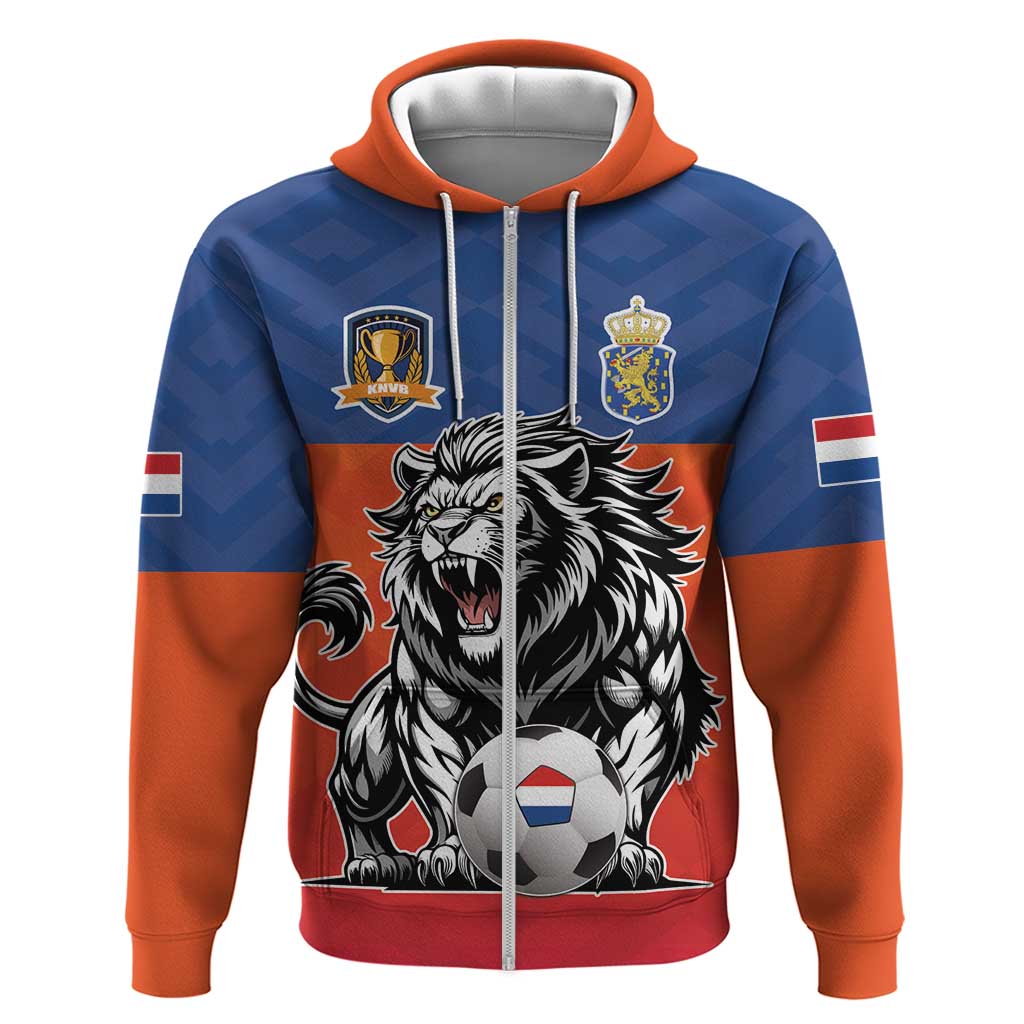 Netherlands Football Hoodie Oranje Lion Go Champion LT17
