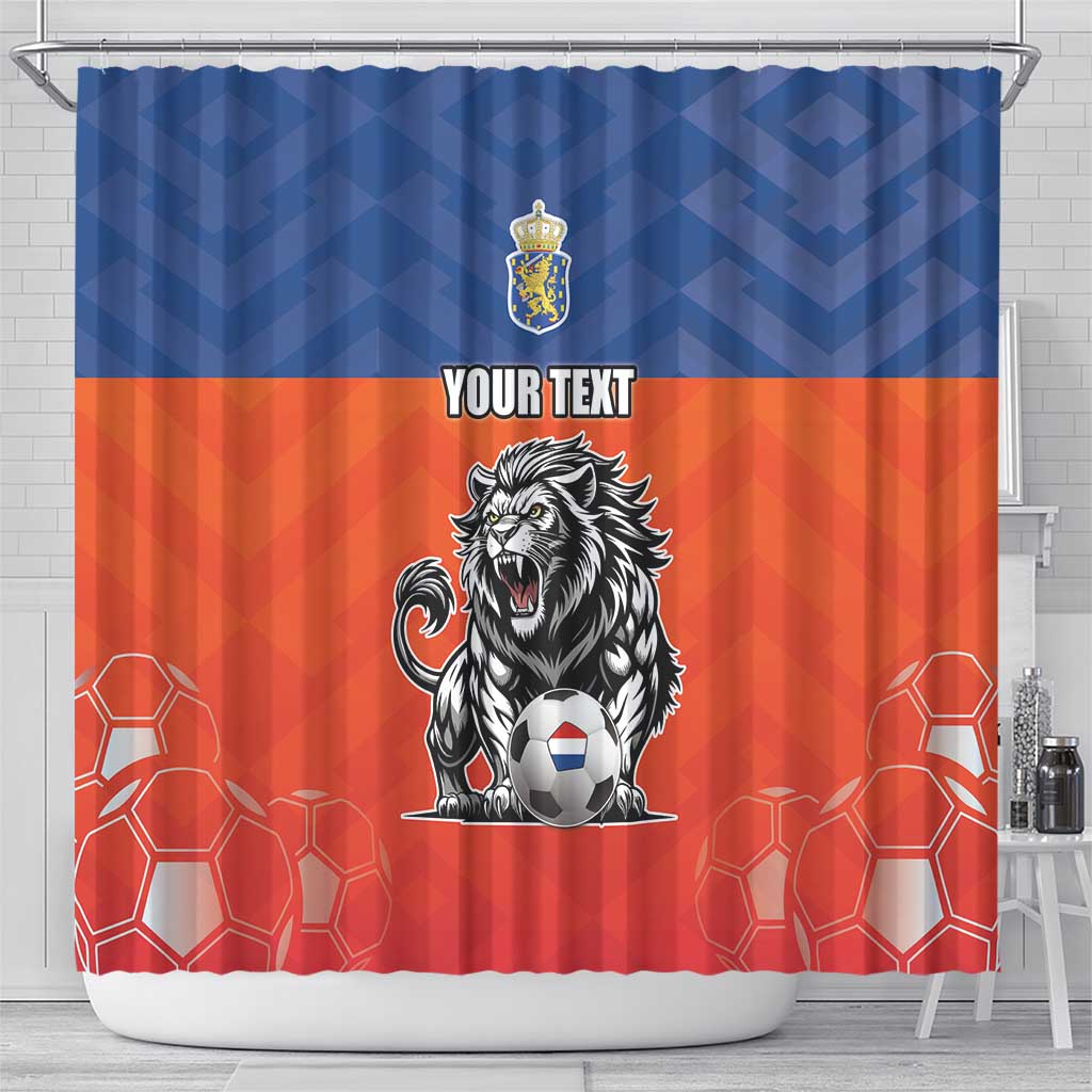 Netherlands Football Shower Curtain Oranje Lion Go Champion LT17