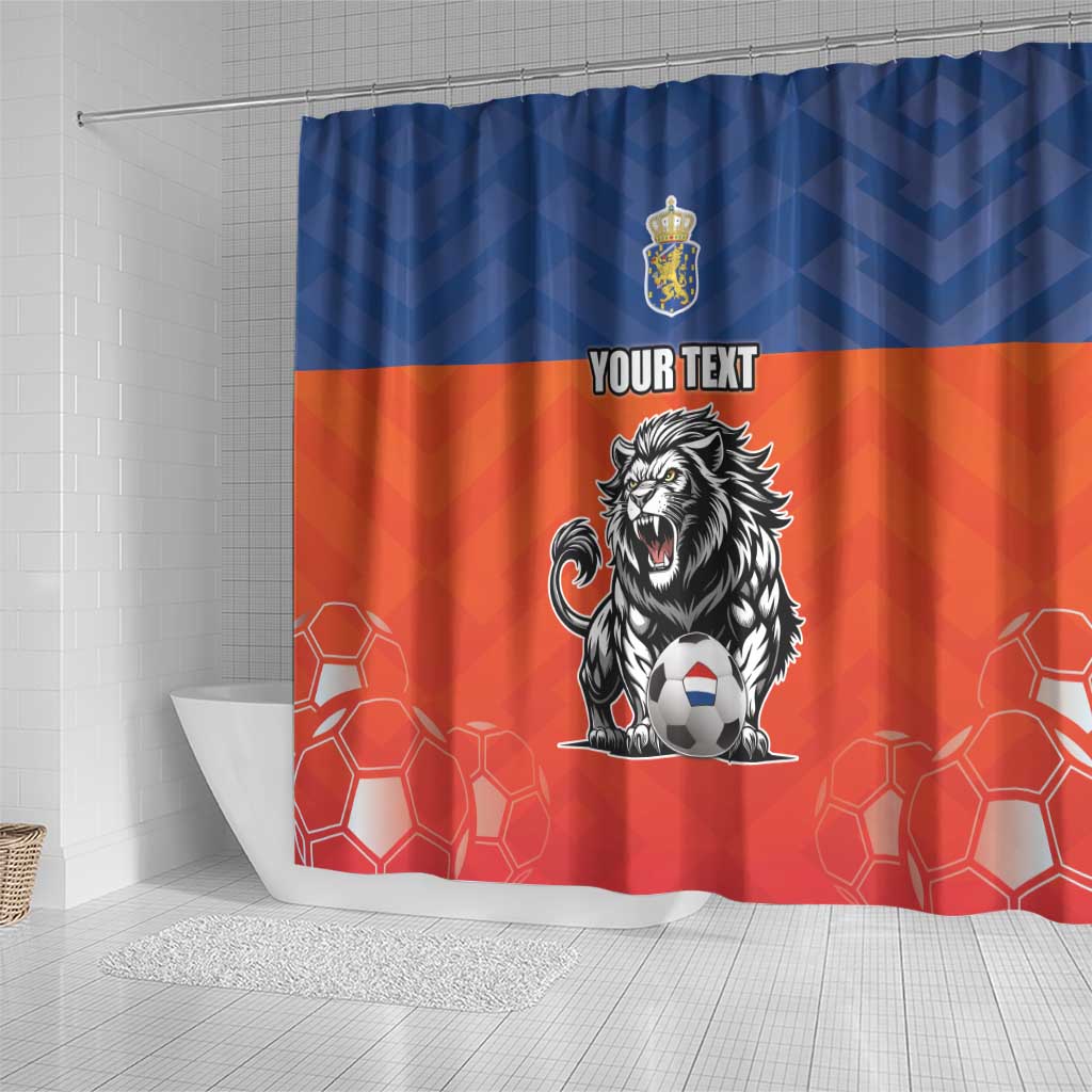 Netherlands Football Shower Curtain Oranje Lion Go Champion LT17