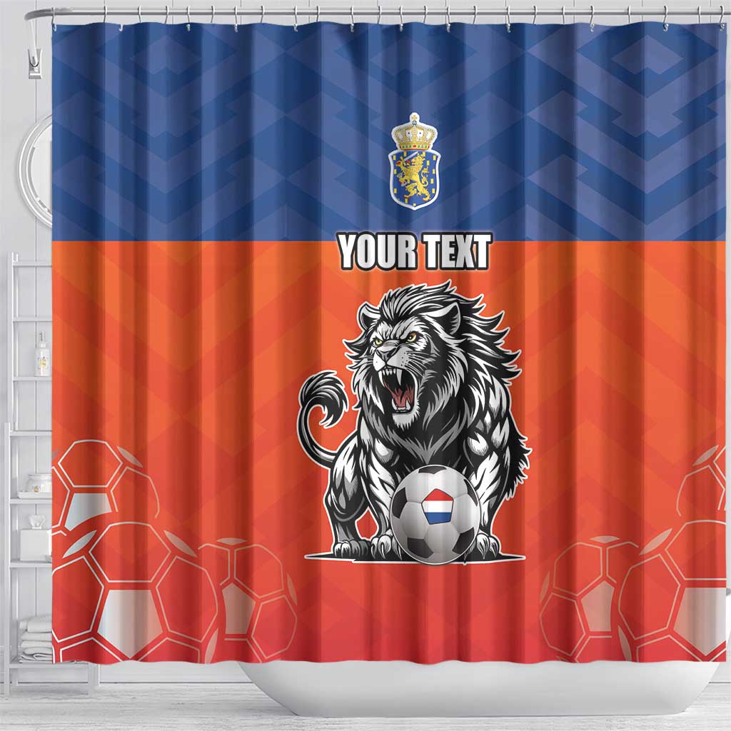 Netherlands Football Shower Curtain Oranje Lion Go Champion LT17