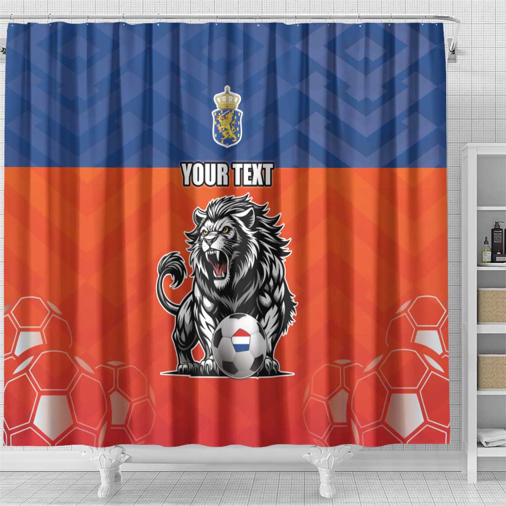 Netherlands Football Shower Curtain Oranje Lion Go Champion LT17