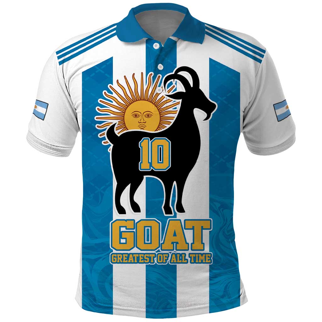 Personalized Argentina 10 Goat Polo Shirt Greatest Of All Time Sporty Style LT17