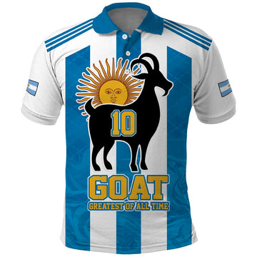 Personalized Argentina 10 Goat Polo Shirt Greatest Of All Time Sporty Style LT17