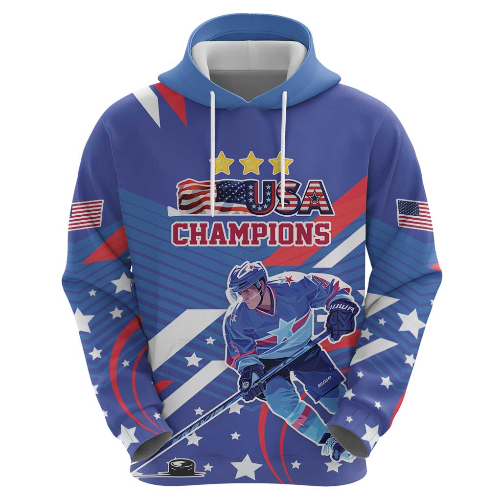 Custom United States Ice Hockey Hoodie USA Go Champions Sporty Style LT17