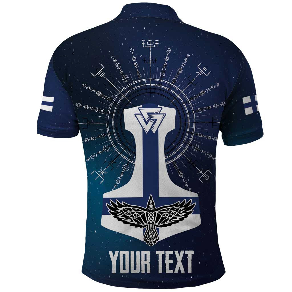 Personalized Finland Drakkar Vikings Polo Shirt Suomi Flag Viking Thor Runes LT17