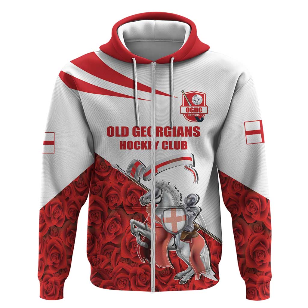 Custom England Field Hockey Champions Hoodie Old Georgians Hockey Club Sporty Style LT17