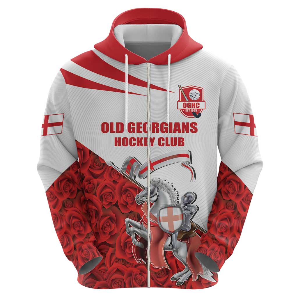 Custom England Field Hockey Champions Hoodie Old Georgians Hockey Club Sporty Style LT17