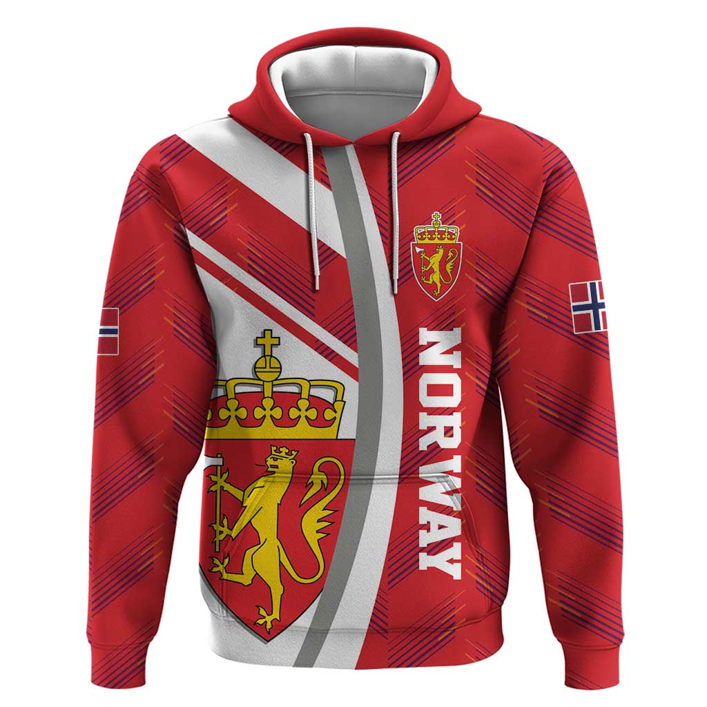 Personalized Norway Coat of Arms Hoodie Golden Lion LT17
