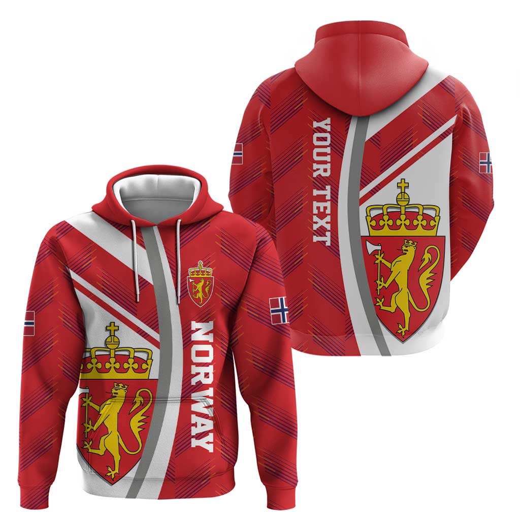 Personalized Norway Coat of Arms Hoodie Golden Lion LT17